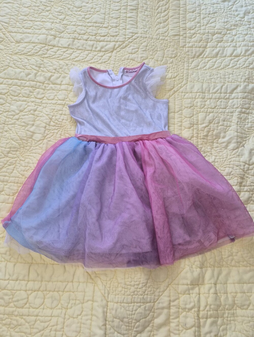 American Girl Fairy Rainbow Tulle Party Dress -Girls Size 4
